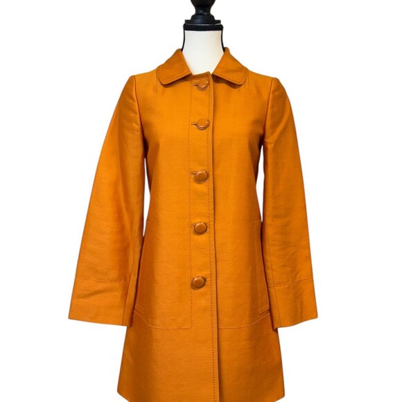 Banana Republic Vintage Orange Silk Blend Jacket (XS) - Picture 1 of 3